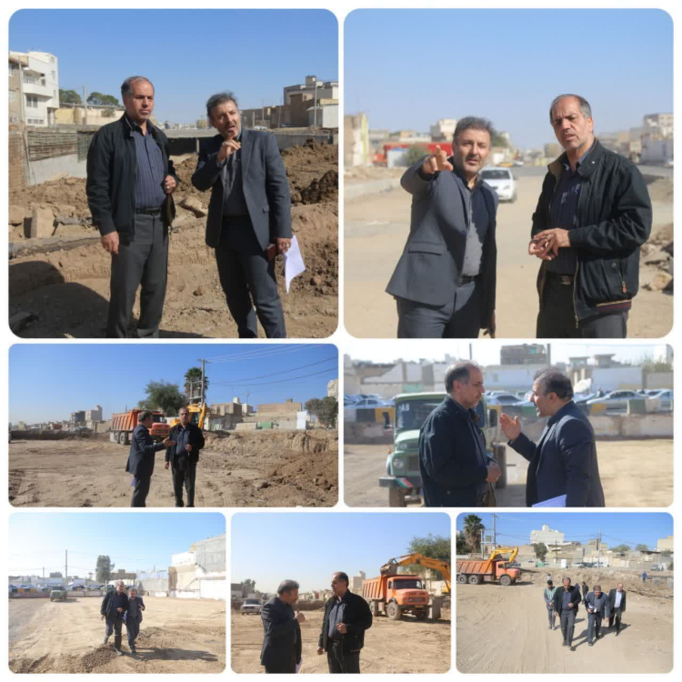 بازدید رئیس شورای شهر قم از روند اجرای پروژه فاز ۵ عمار یاسر  